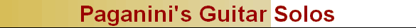 Paganini's Guitar Solos